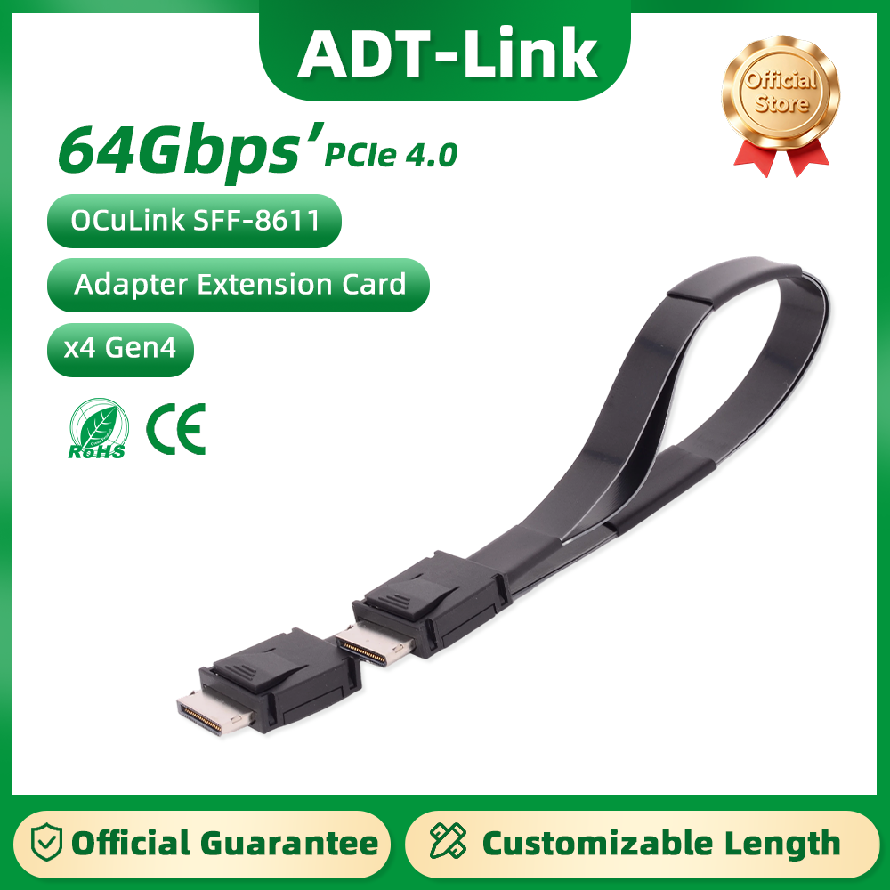 Oculink Egpu Mini Pc - ADT-Link PCI-E 4.0 X4 SFF-8611 Stecker