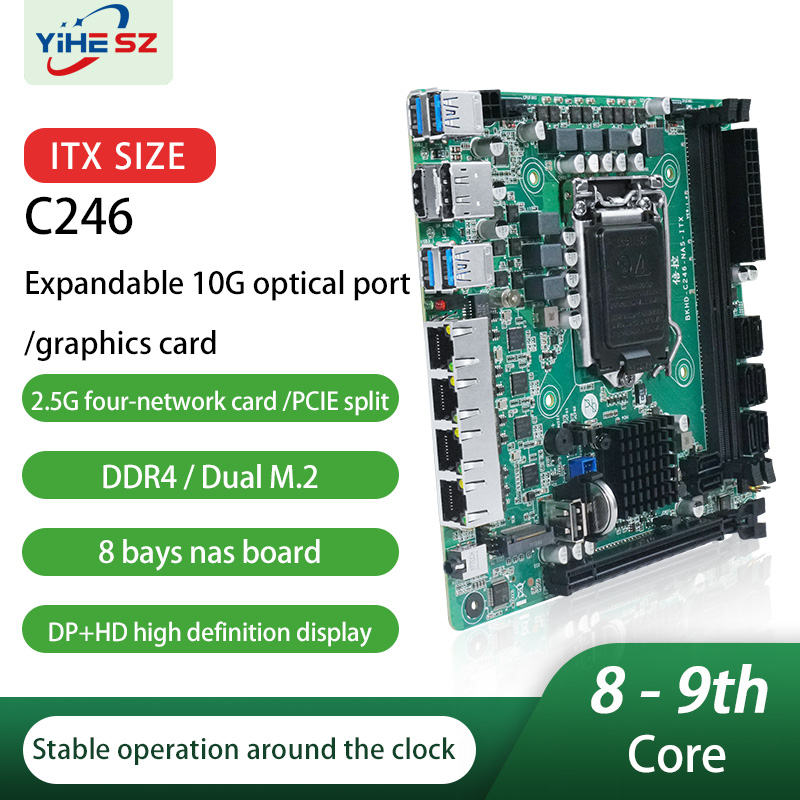 C246 8 SATA 8-Bays NAS Motherb – Nas Motherboard 8 Sata Mini Itx Bewertung und Preis