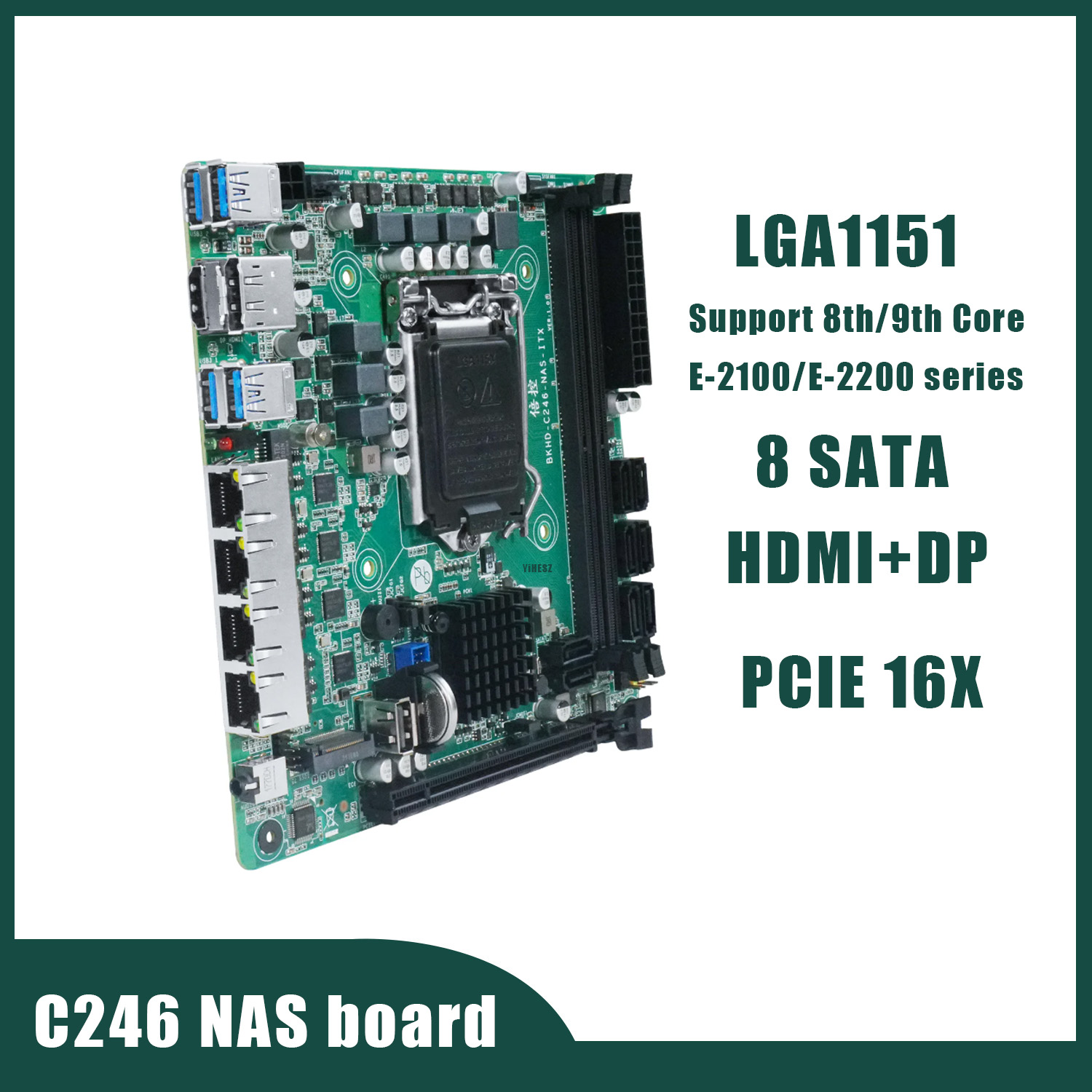 C246 NAS-Motherboard 8 SATA 3. – Nas Motherboard 8 Sata Mini Itx Bewertung und Preis