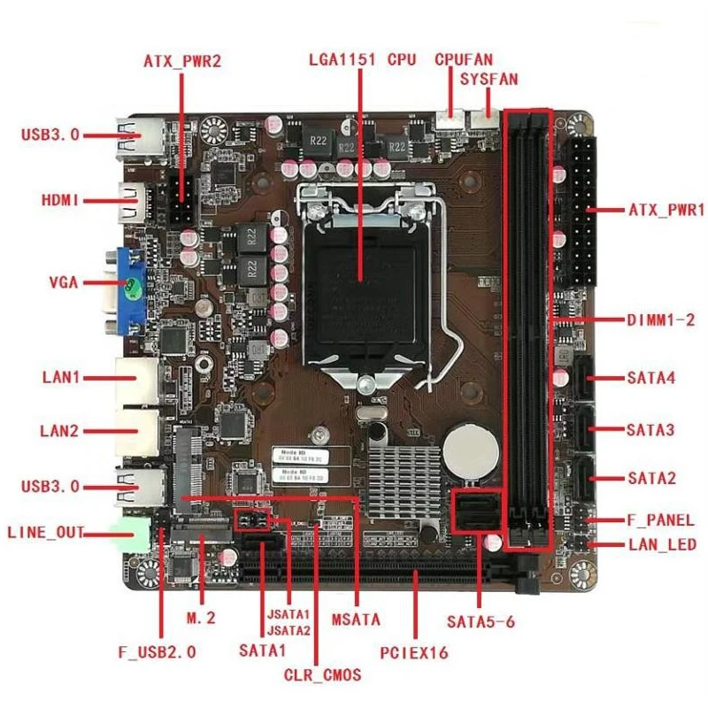 B365 Mini-ITX Motherboard LGA  – Nas Motherboard 8 Sata Mini Itx Bewertung und Preis