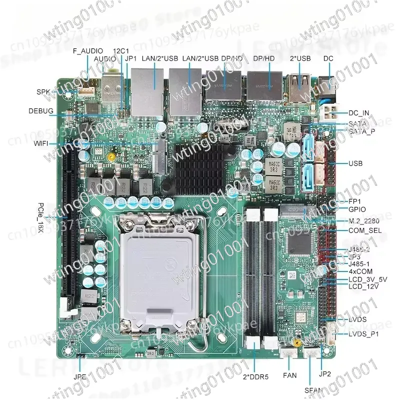 für 13. Generation Mini-ITX-Mo – Lga1700 Itx Motherboard Ddr5 Bewertung und Preis