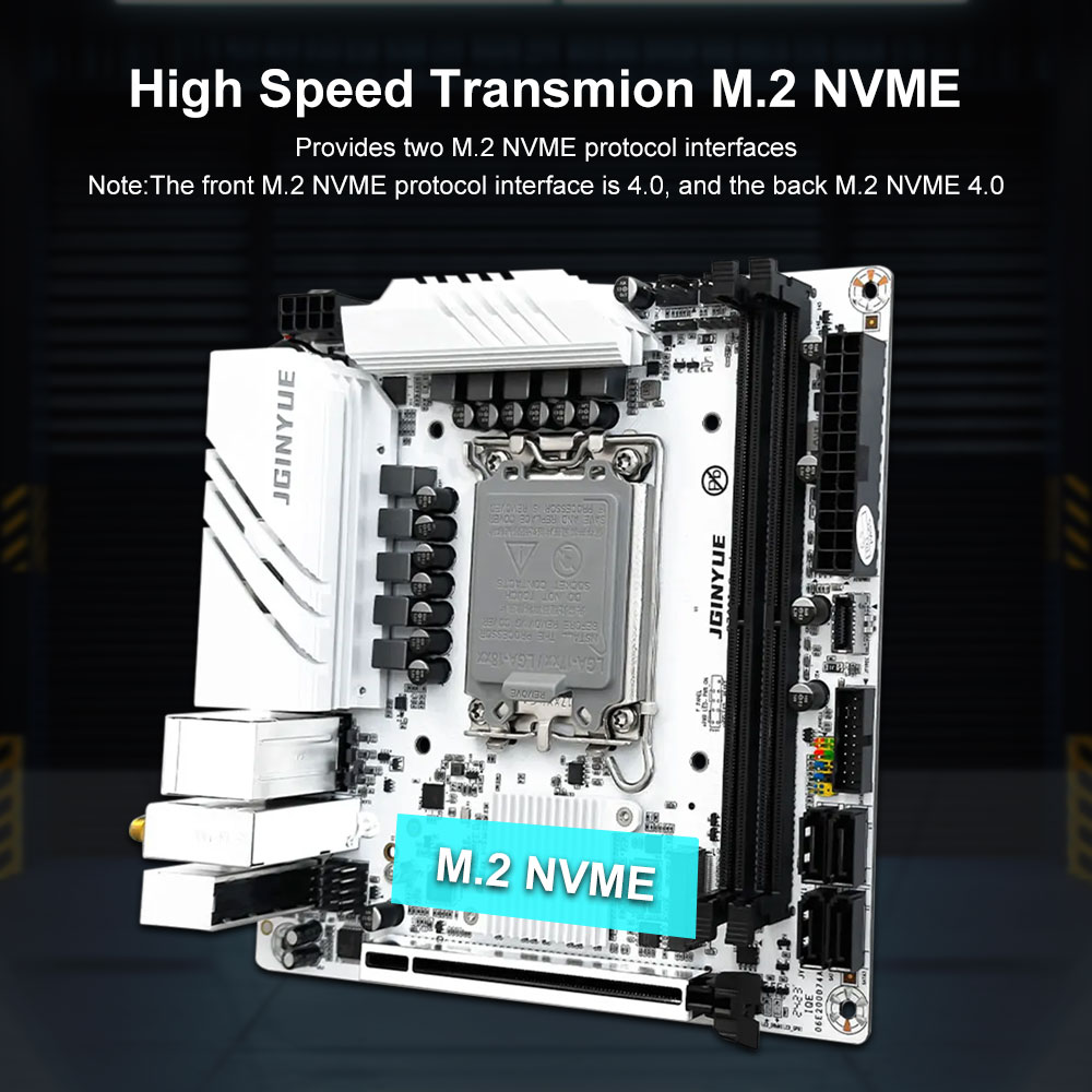 JGINYUE B760 Motherboard LGA 1 – Lga1700 Itx Motherboard Ddr5 Bewertung und Preis
